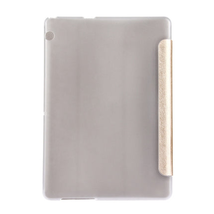 For Huawei  MediaPad T3 10 9.6 inch Silk Texture Horizontal Flip Leather Case with 3-folding Holder, For MediaPad T3 9.6 inch