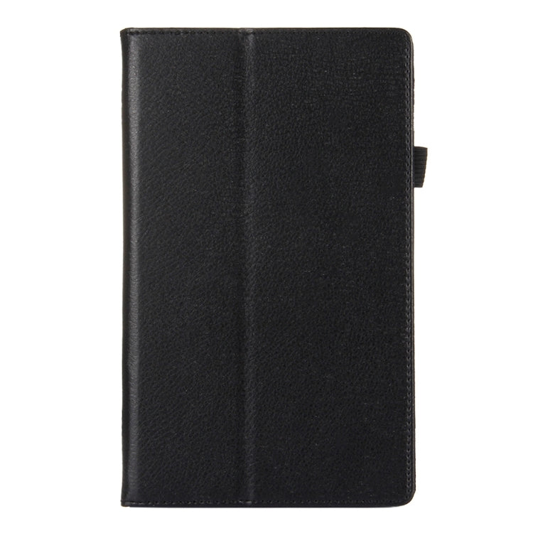 For Amazon Kindle Fire HD8 (2017) Litchi Texture Horizontal Flip Leather Case with Holder