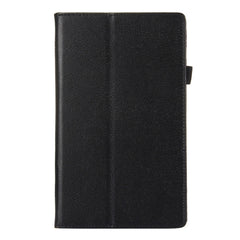 For Amazon Kindle Fire HD8 (2017) Litchi Texture Horizontal Flip Leather Case with Holder