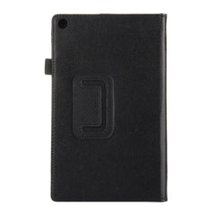For Amazon Kindle Fire HD8 (2017) Litchi Texture Horizontal Flip Leather Case with Holder