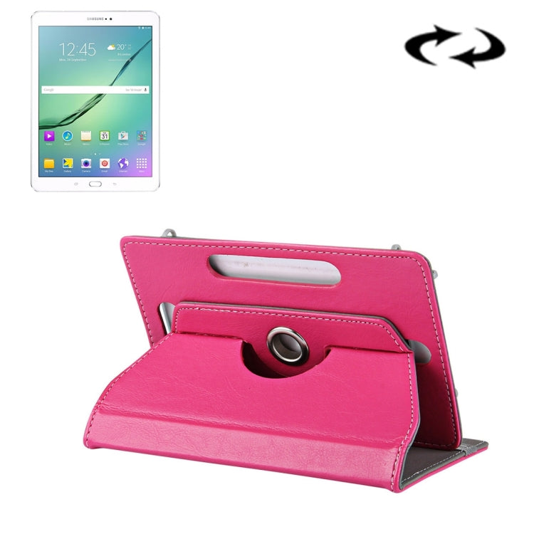 10 inch Tablets Leather Case Crazy Horse Texture 360 Degrees Rotation Protective Case Shell with Holder for Asus ZenPad 10 Z300C, Huawei MediaPad M2 10.0-A01W, Cube IWORK10