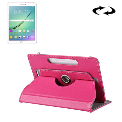 10 inch Tablets Leather Case Crazy Horse Texture 360 Degrees Rotation Protective Case Shell with Holder for Asus ZenPad 10 Z300C, Huawei MediaPad M2 10.0-A01W, Cube IWORK10, 10 inch Black, 10 inch Red, 10 inch Blue, 10 inch Magenta, 10 inch Purple     ...