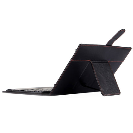 Universal Bluetooth V3.0 Keyboard Detachable Litchi Texture PU Leather Tablet Case with Touchpad for 9.7-10.1 inch Tablet PC