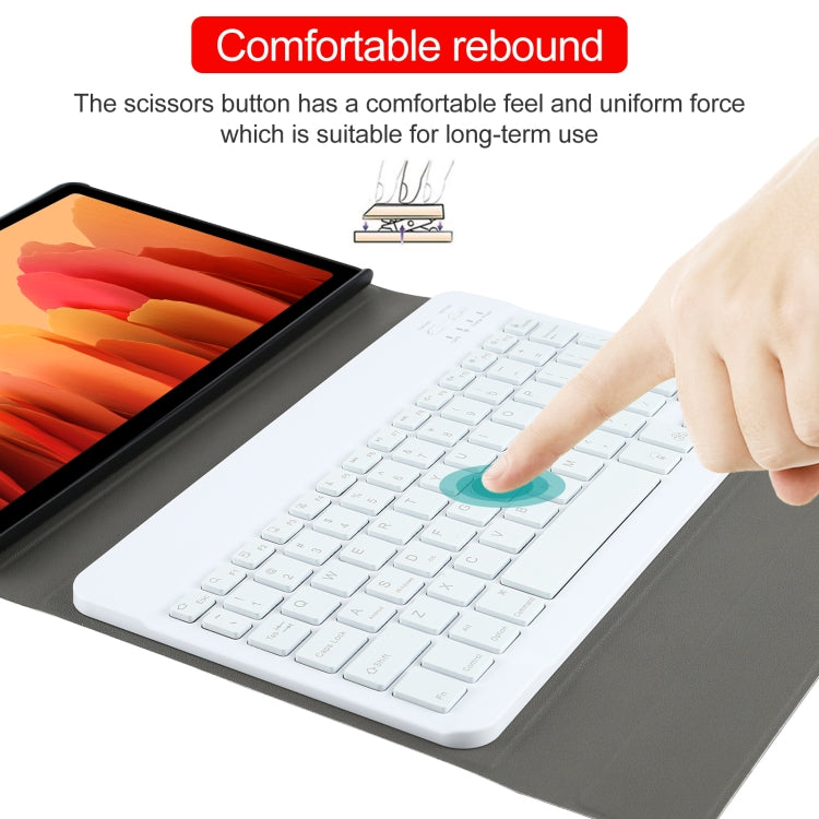A500S Detachable Bluetooth Backlight Keyboard Ultrathin Horizontal Flip Leather Tablet Case with Holder for Samsung Galaxy Tab A7 10.4 (2020) T500 / T505