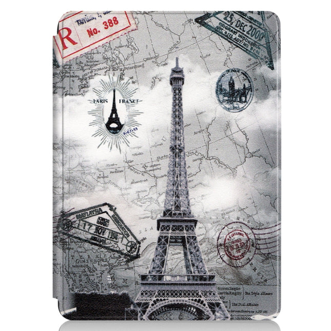 Retro Tower Pattern Colored Painted Horizontal Flip PU Leather Case for Microsoft Surface Go 10 inch, with Holder & Pen Slot, For Microsoft Surface Go 10 inch