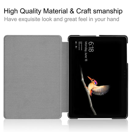 Retro Tower Pattern Colored Painted Horizontal Flip PU Leather Case for Microsoft Surface Go 10 inch, with Holder & Pen Slot