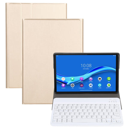 AM10 2 in 1 Removable Bluetooth Keyboard + Protective Leather Tablet Case with Holder for Lenovo M10 FHD Plus 10.3 inch