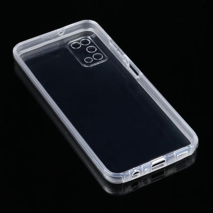 For Samsung Galaxy A03s PC+TPU Ultra-Thin Double-Sided All-Inclusive Transparent Case, For Samsung Galaxy A03s