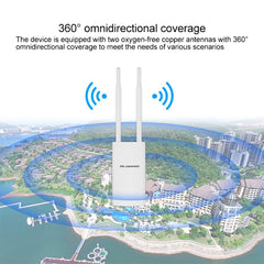 COMFAST CF-EW72 1200Mbs Outdoor Waterproof Signal Amplifier Wireless Router Repeater WIFI Base Station with 2 Antennas, CF-EW72 North American Edition