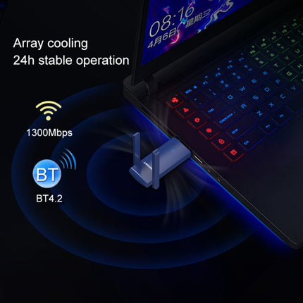 COMFAST CF-927B 1300Mbps Dual-band Bluetooth Wifi USB Network Adapter, CF-927B