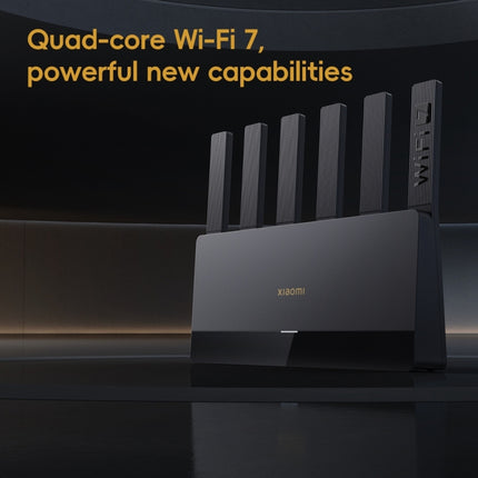 Xiaomi Router BE6500 WiFi 7 2.4GHz 5.0GHz Dual Band 4-Core 2.5G Port, US Plug
