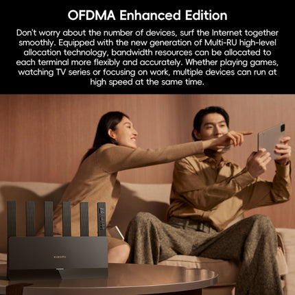 Xiaomi Router BE6500 WiFi 7 2.4GHz 5.0GHz Dual Band 4-Core 2.5G Port, US Plug