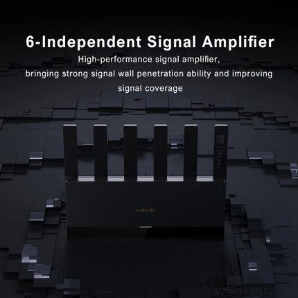 Xiaomi Router BE6500 WiFi 7 2.4GHz 5.0GHz Dual Band 4-Core 2.5G Port, US Plug