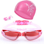 Swimming Goggles with Cap (Pink) / WS0014F