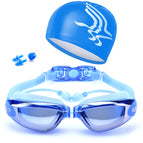 Swimming Goggles with Cap (Blue) / WS0014L