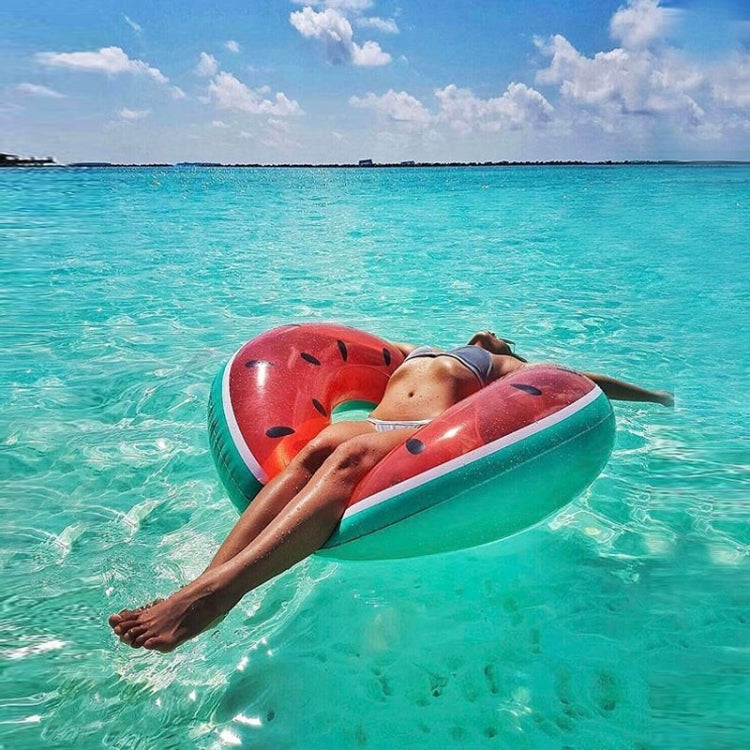 Inflatable Watermelon Shaped Swimming Ring, Inflated Size: 114 x 114cm, Watermelon Ring
