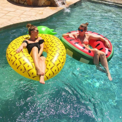 Inflatable Watermelon Shaped Swimming Ring, Inflated Size: 114 x 114cm, Watermelon Ring