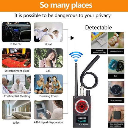 K18 Anti-sneak Sneak Shot Wireless GPS Detector Wireless Signal Detector