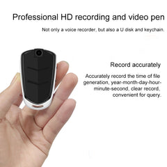 E308 16GB Portable Keychain Voice Recorder, Built-in Camera, Mic, Support TF Card, 16GB