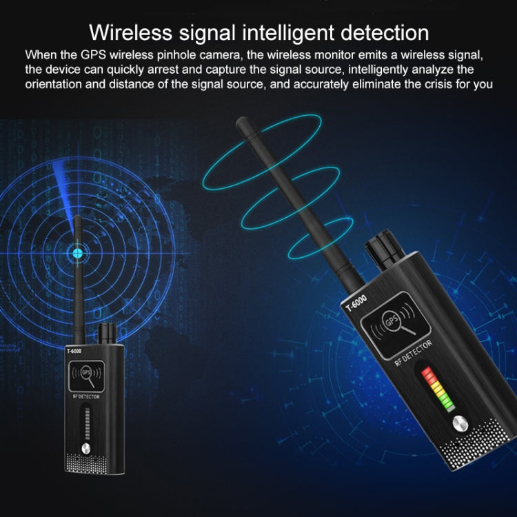 T-6000 GPS Signal Lens RF Tracker WiFi GSM Bug Detector