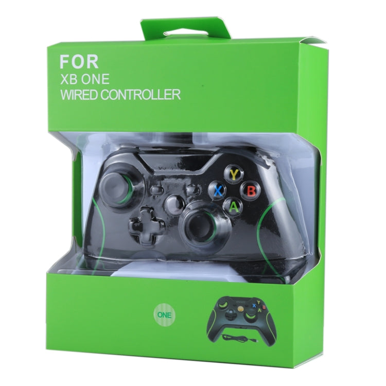 Wired USB Game Controller Gamepad for XBOX ONE Console / PC / Laptop, Cable Length: About 2.1m, HSY-008 (Black), HSY-008