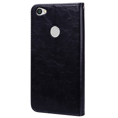 For Xiaomi  Redmi Note 5A Pro / Prime Business Style Oil Wax Texture Horizontal Flip Leather Case with Holder & Card Slots & Wallet & Lanyard