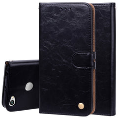 For Xiaomi  Redmi Note 5A Pro / Prime Business Style Oil Wax Texture Horizontal Flip Leather Case with Holder & Card Slots & Wallet & Lanyard