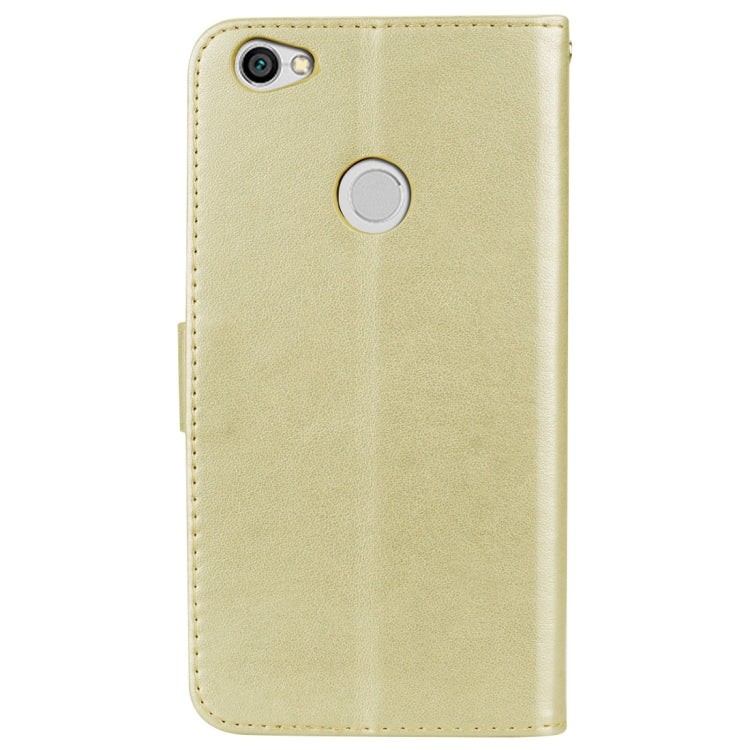 For Xiaomi  Redmi Note 5A Pro / Prime Roses Pressed Flowers Pattern Flip Leather Case with Holder & Card Slots & Wallet