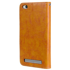 For Xiaomi  Redmi 5A Business Style Oil Wax Texture Horizontal Flip Leather Case with Holder & Card Slots & Wallet & Lanyard