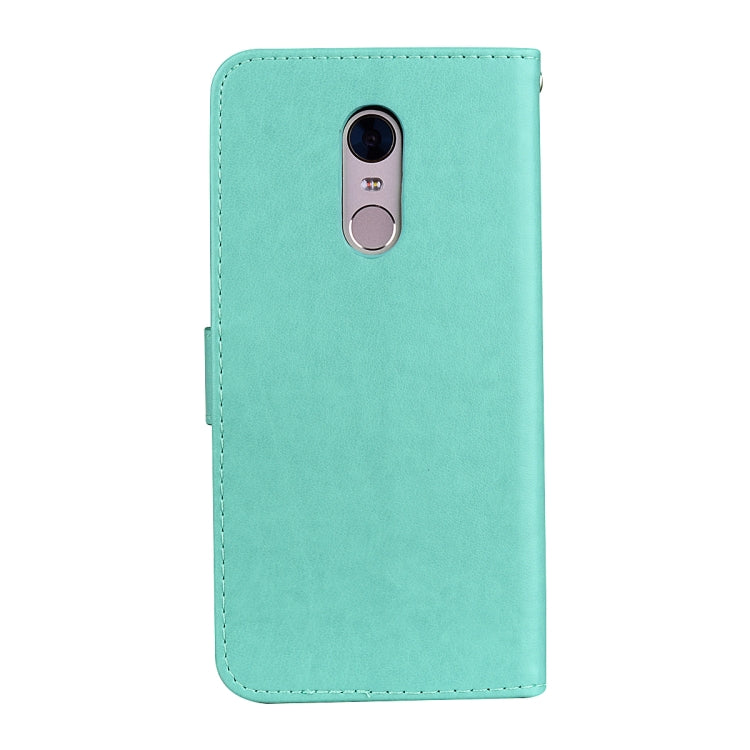 For Xiaomi Redmi 5 Plus Rose Embossed Horizontal Flip Environmental PU Leather Case with Holder & Card Slots & Wallet