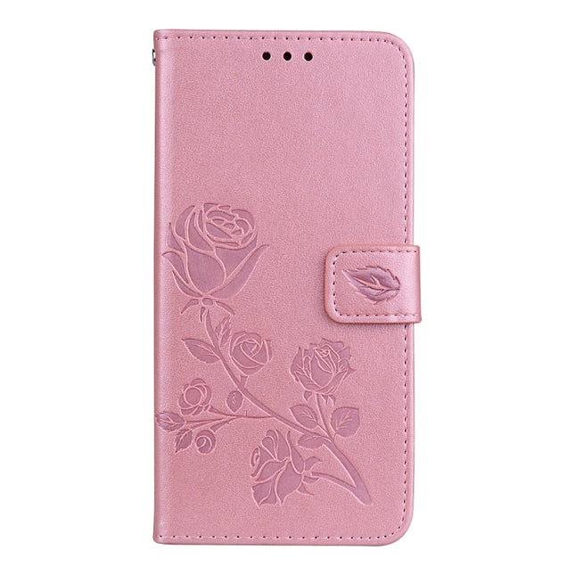 For Xiaomi Redmi 5 Plus Rose Embossed Horizontal Flip Environmental PU Leather Case with Holder & Card Slots & Wallet