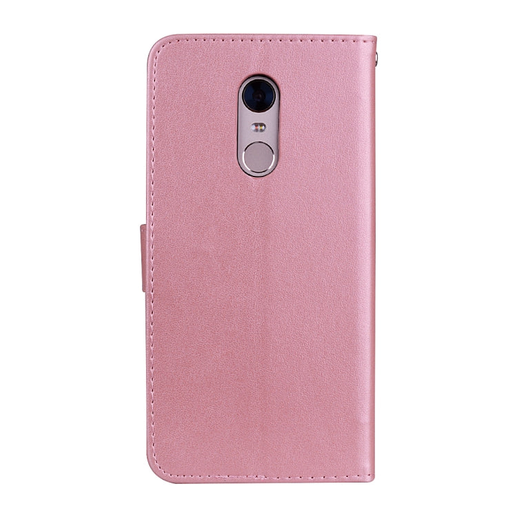 For Xiaomi Redmi 5 Rose Embossed Horizontal Flip Environmental PU Leather Case with Holder & Card Slots & Wallet