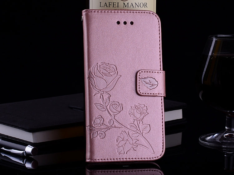 For Xiaomi Redmi 5 Rose Embossed Horizontal Flip Environmental PU Leather Case with Holder & Card Slots & Wallet