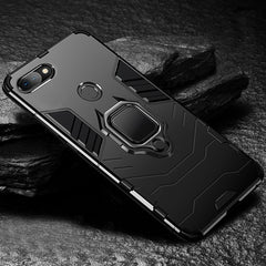 PC + TPU Shockproof Protective Case with Magnetic Ring Holder for Xiaomi Mi 8 Lite, For Xiaomi Mi 8 Lite