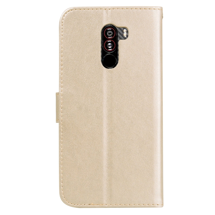 Rose Embossed Horizontal Flip PU Leather Case for Xiaomi Pocophone F1 , with Holder & Card Slots & Wallet