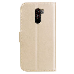Rose Embossed Horizontal Flip PU Leather Case for Xiaomi Pocophone F1 , with Holder & Card Slots & Wallet
