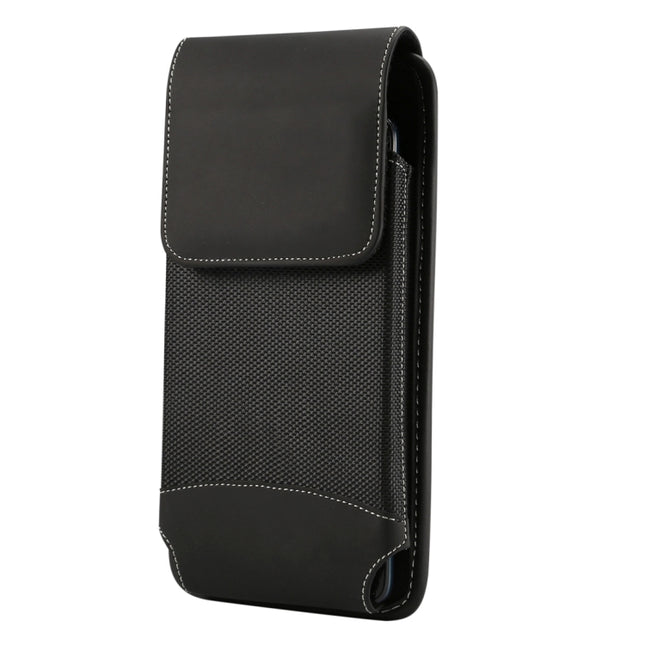 Universal Hanging Waist Oxford Cloth Case for 6.4-6.5 inch Mobile Phones, with Carabiner, 6.5 inch