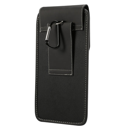 Universal Hanging Waist Oxford Cloth Case for 6.4-6.5 inch Mobile Phones, with Carabiner, 6.5 inch