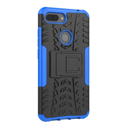 Shockproof  PC + TPU Tire Pattern Case for Xiaomi Mi 8 Lite, with Holder, For Xiaomi Mi 8 Lite