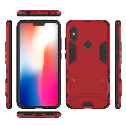 Shockproof PC + TPU  Case for Xiaomi Redmi Note 6, with Holder, Xiaomi Redmi Note 6