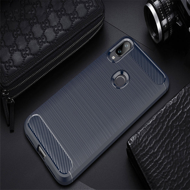 Brushed Texture Carbon Fiber TPU Case for Xiaomi Mi Play, For Xiaomi Mi Play