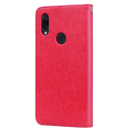 Rose Embossed Horizontal Flip PU Leather Case for Xiaomi Redmi 7, with Holder & Card Slots & Wallet, For Xiaomi Redmi 7