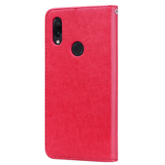 Rose Embossed Horizontal Flip PU Leather Case for Xiaomi Redmi 7, with Holder & Card Slots & Wallet