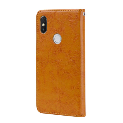 Business Style Oil Wax Texture Horizontal Flip Leather Case for Xiaomi Redmi S2, with Holder & Card Slots & Wallet, For Xiaomi S2