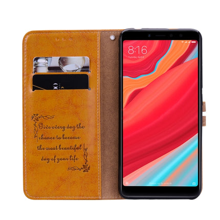 Business Style Oil Wax Texture Horizontal Flip Leather Case for Xiaomi Redmi S2, with Holder & Card Slots & Wallet, For Xiaomi S2