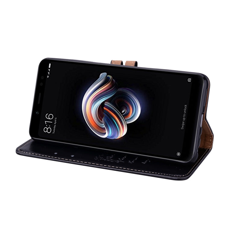 Business Style Oil Wax Texture Horizontal Flip Leather Case for Xiaomi Redmi Note 5 Pro, with Holder & Card Slots & Wallet
