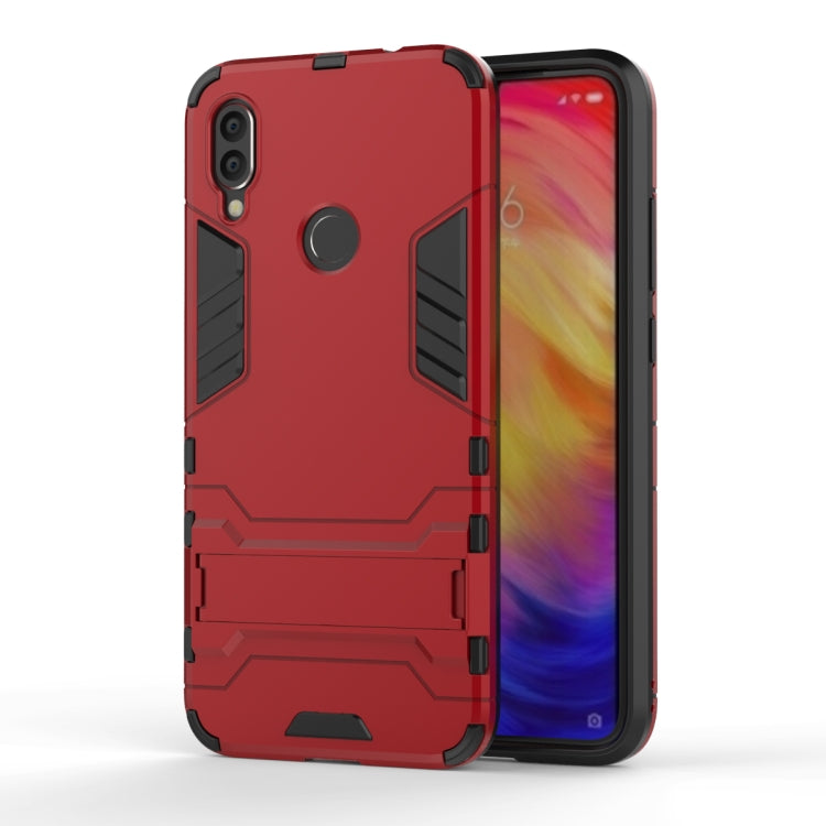Shockproof PC + TPU Case for XiaoMi RedMi Note 7, with Holder, XiaoMi RedMi Note 7
