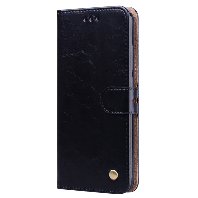 Business Style Oil Wax Texture Horizontal Flip Leather Case for Xiaomi Redmi Note7, with Holder & Card Slots & Wallet