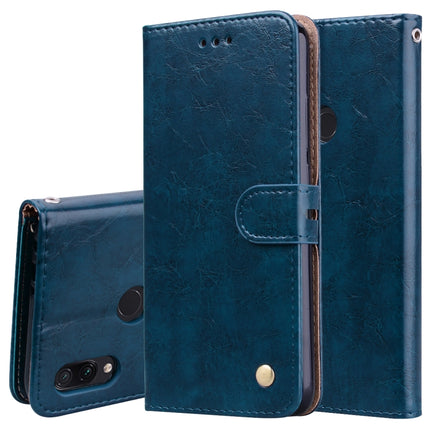 Business Style Oil Wax Texture Horizontal Flip Leather Case for Xiaomi Redmi Note7, with Holder & Card Slots & Wallet, For XiaoMi RedMi Note7