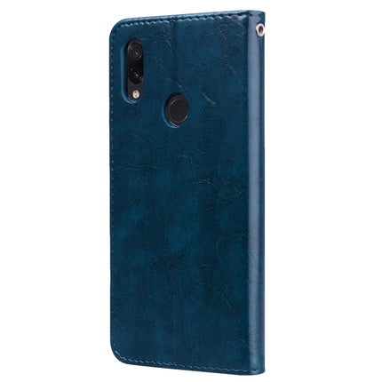 Business Style Oil Wax Texture Horizontal Flip Leather Case for Xiaomi Redmi Note7, with Holder & Card Slots & Wallet, For XiaoMi RedMi Note7